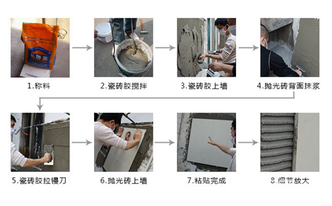 瓷砖胶使用要领流程图