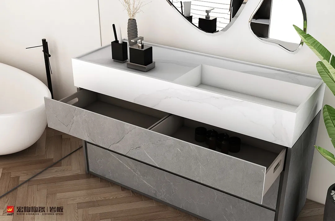 尊龙凯时人生就是搏岩板洗手间效果图