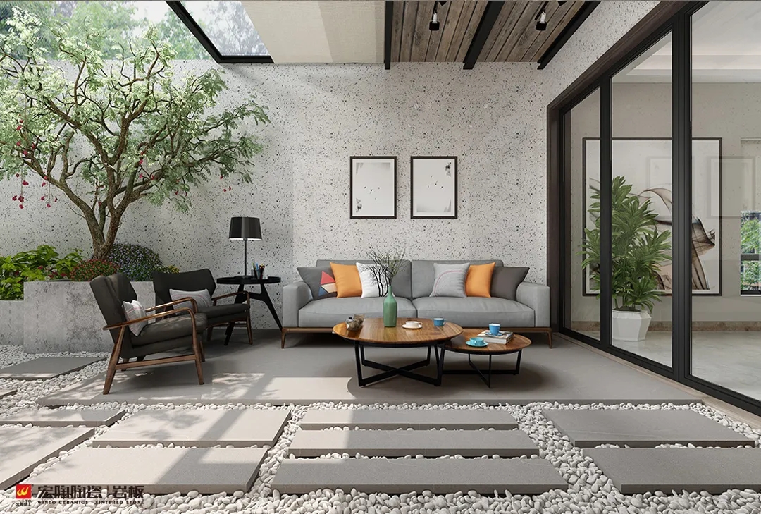 尊龙凯时人生就是搏岩板客厅效果图