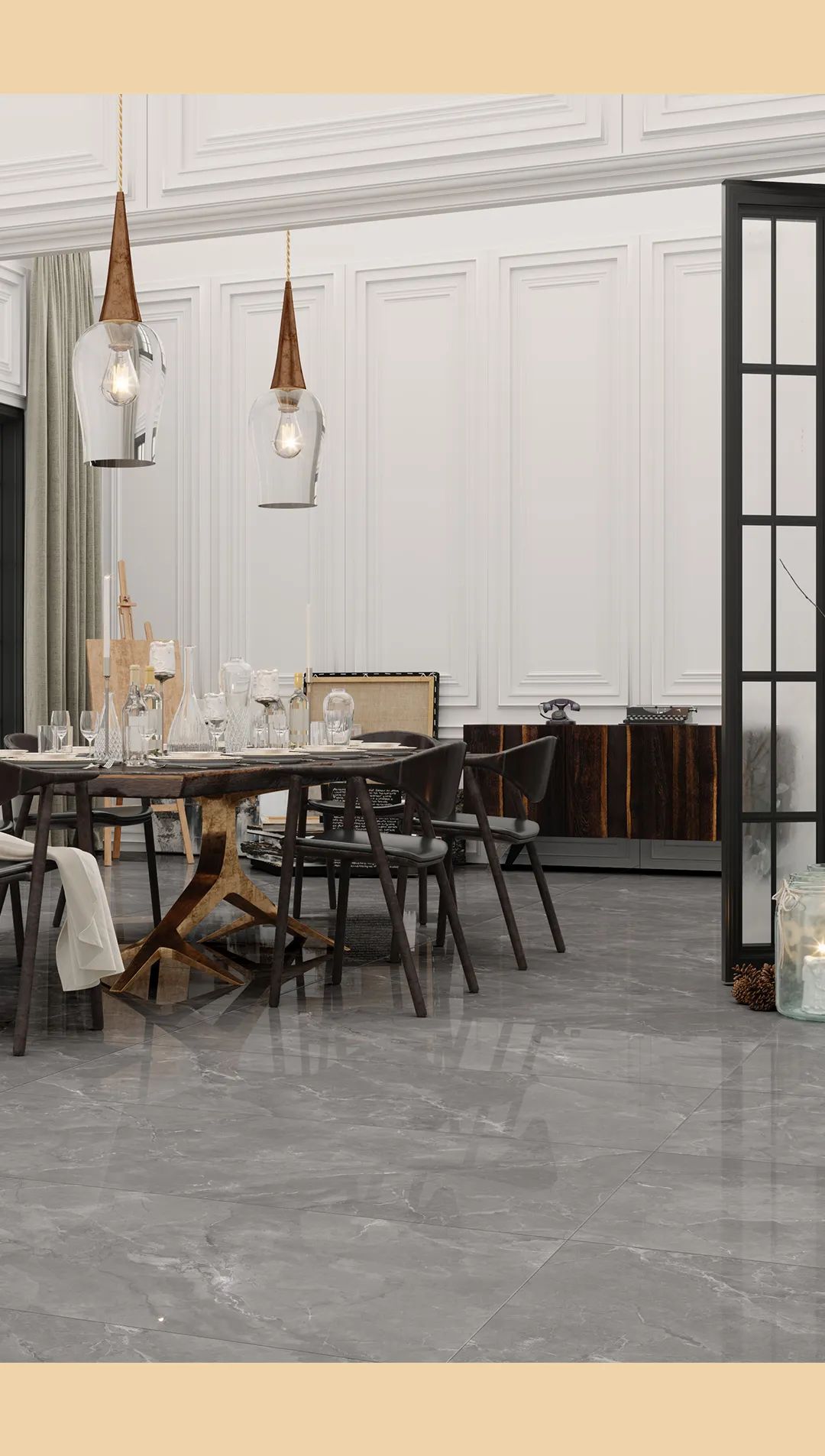 尊龙凯时人生就是搏TPGMW157034宝石灰康健净界砖效果图